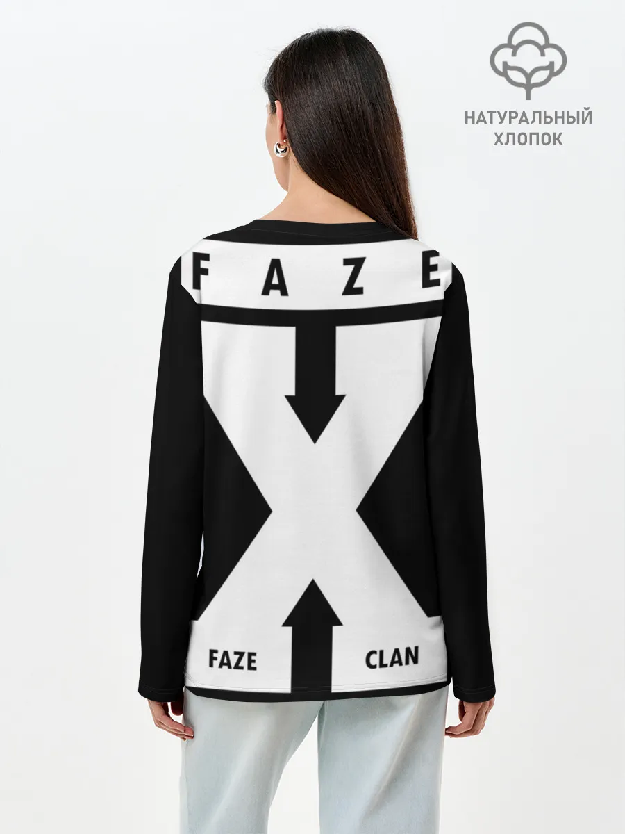 Лонгслив женский. Хлопок / Faze Clan