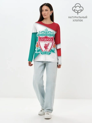 Лонгслив женский. Хлопок / Ливерпуль формы