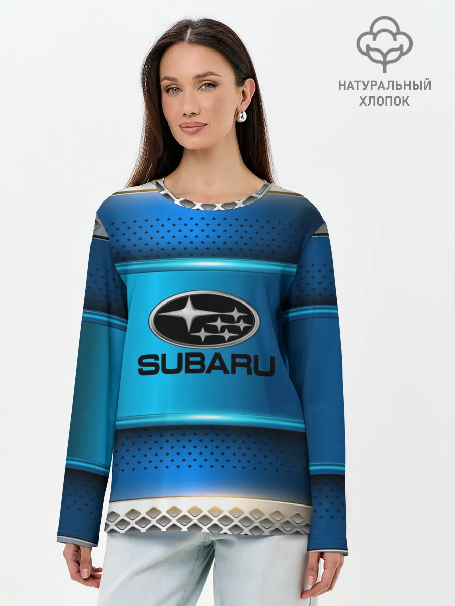 Лонгслив женский. Хлопок / SUBARU sport collection