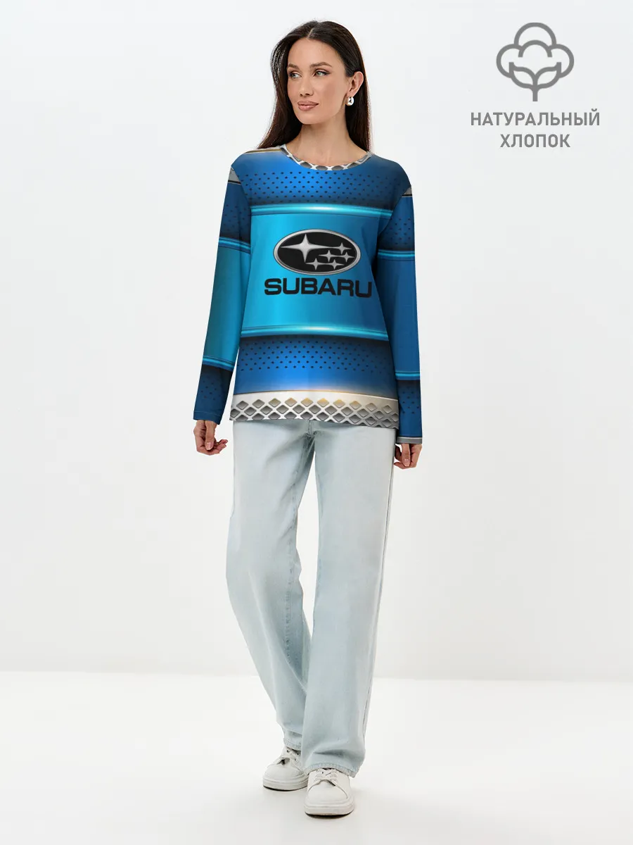Лонгслив женский. Хлопок / SUBARU sport collection