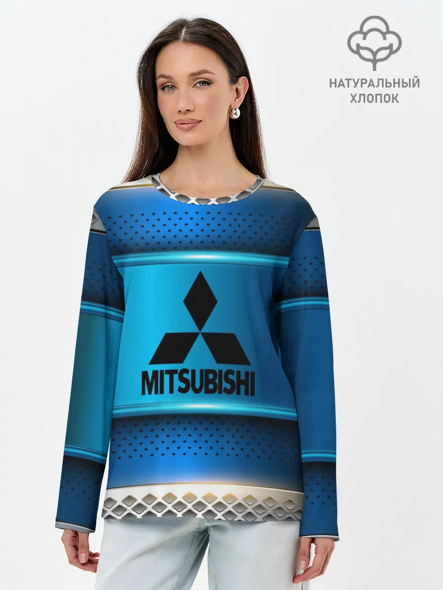 Лонгслив женский. Хлопок / MITSUBISHI sport collection
