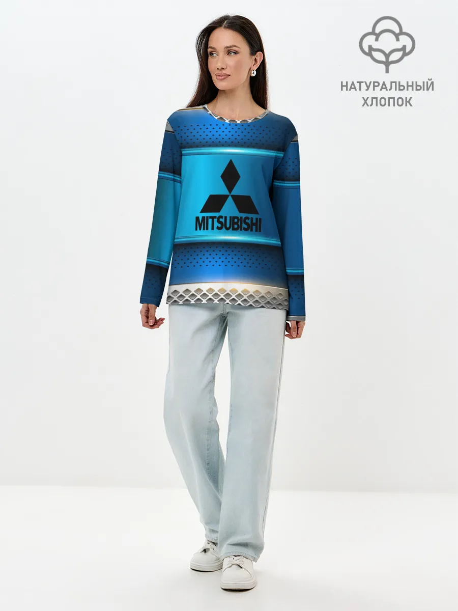 Лонгслив женский. Хлопок / MITSUBISHI sport collection