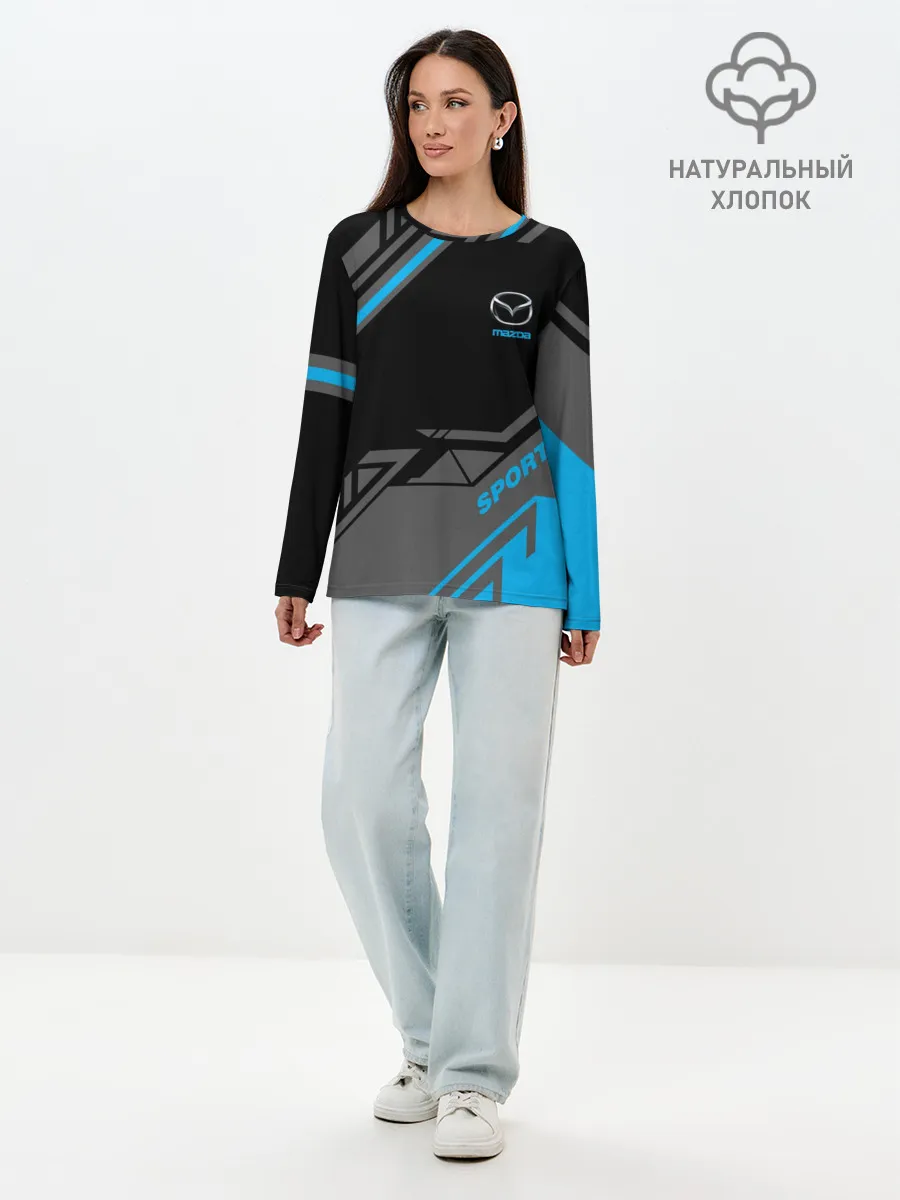 Лонгслив женский. Хлопок / MAZDA SPORT