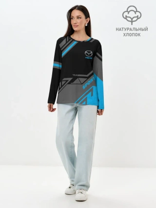 Лонгслив женский. Хлопок / MAZDA SPORT
