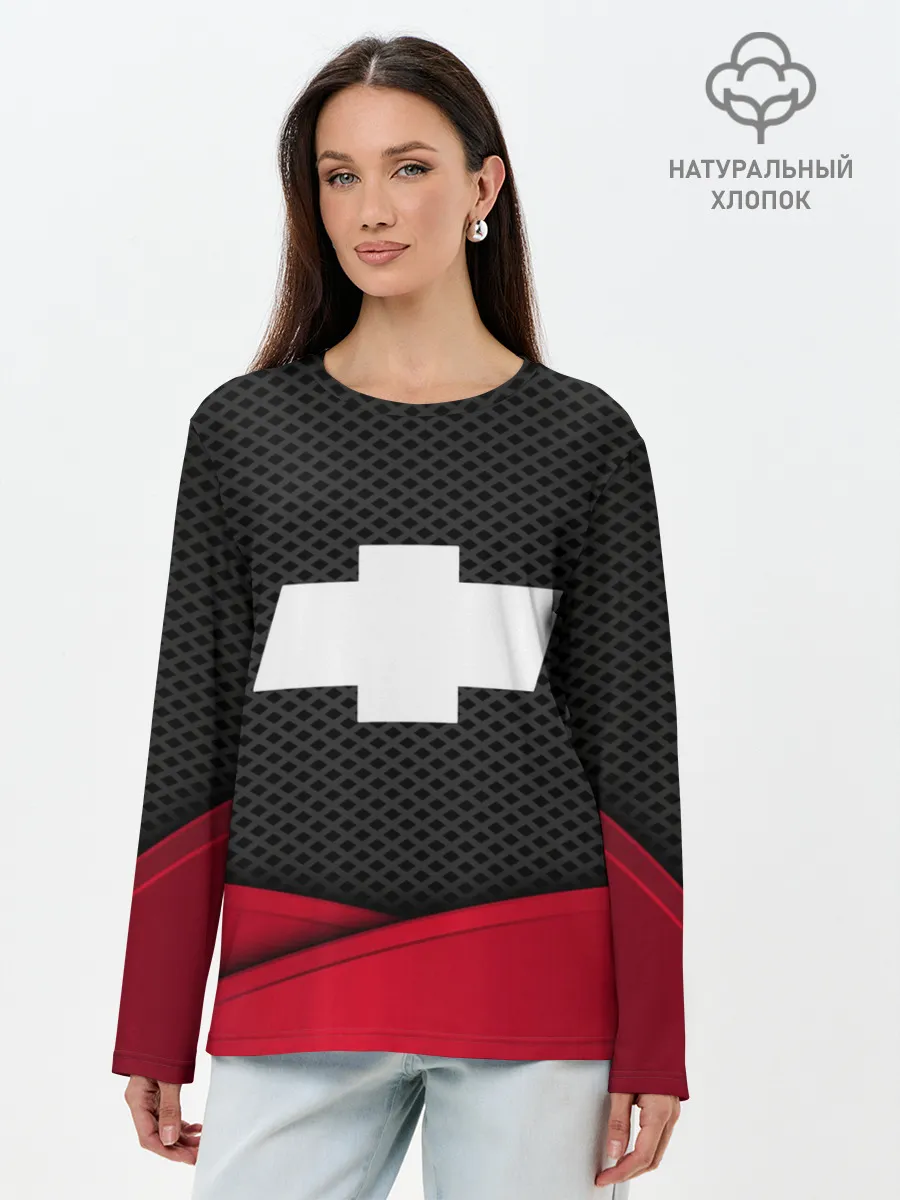 Лонгслив женский. Хлопок / CHEVROLET