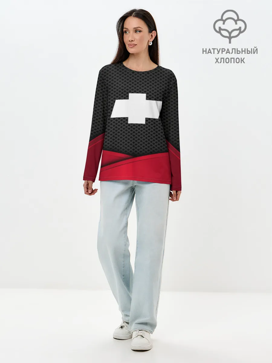 Лонгслив женский. Хлопок / CHEVROLET