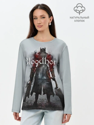 Лонгслив женский. Хлопок / Bloodborne