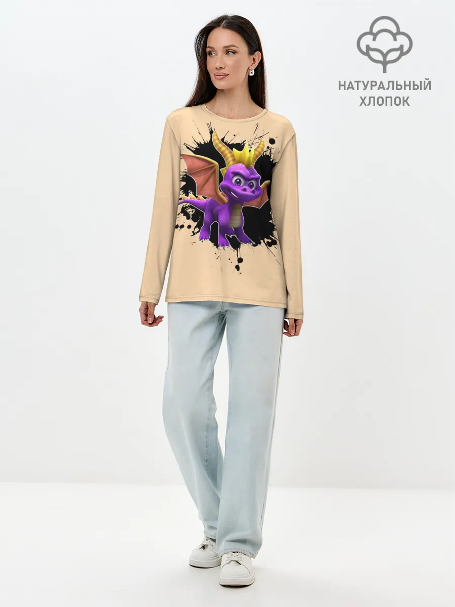 Лонгслив женский. Хлопок / Spyro