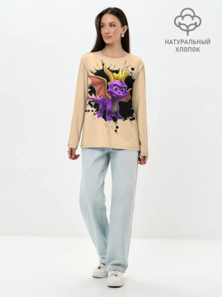 Лонгслив женский. Хлопок / Spyro