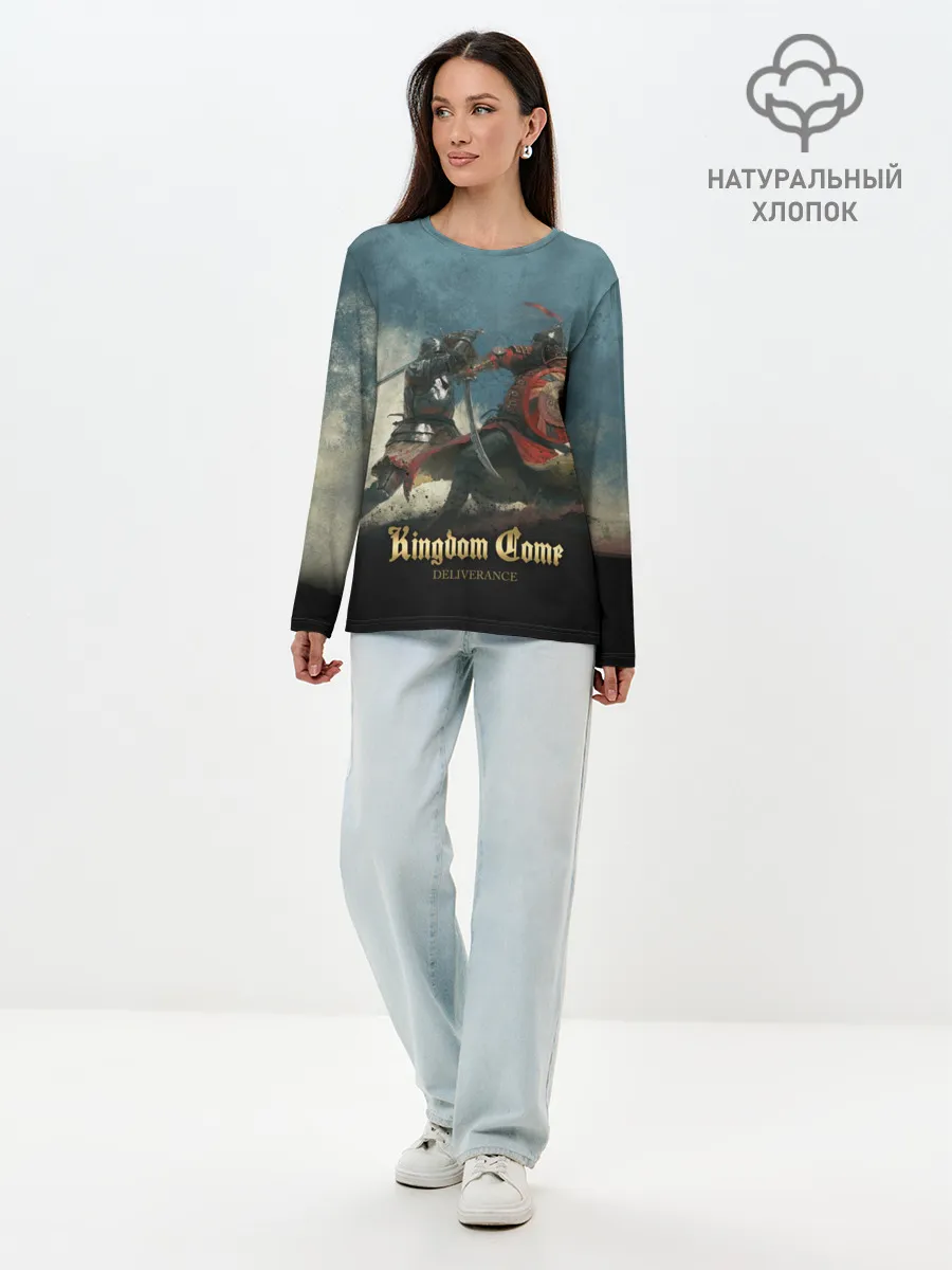 Лонгслив женский. Хлопок / Kingdom fight