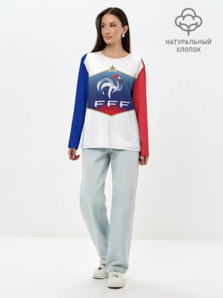 Лонгслив женский. Хлопок / Сборная Франции