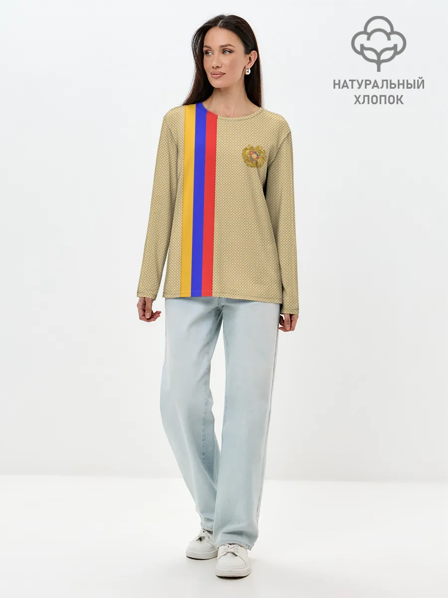 Лонгслив женский. Хлопок / Armenia