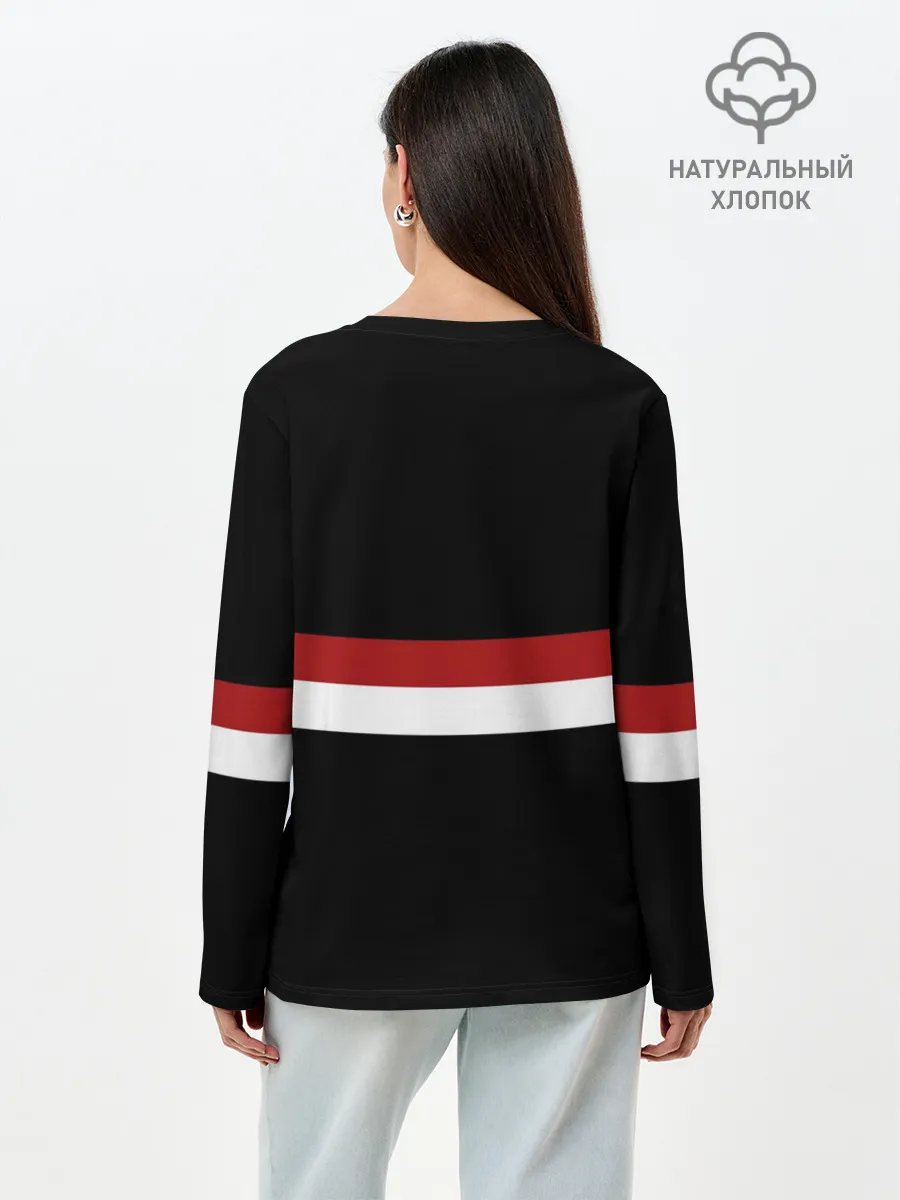 Лонгслив женский. Хлопок / ФК Милан