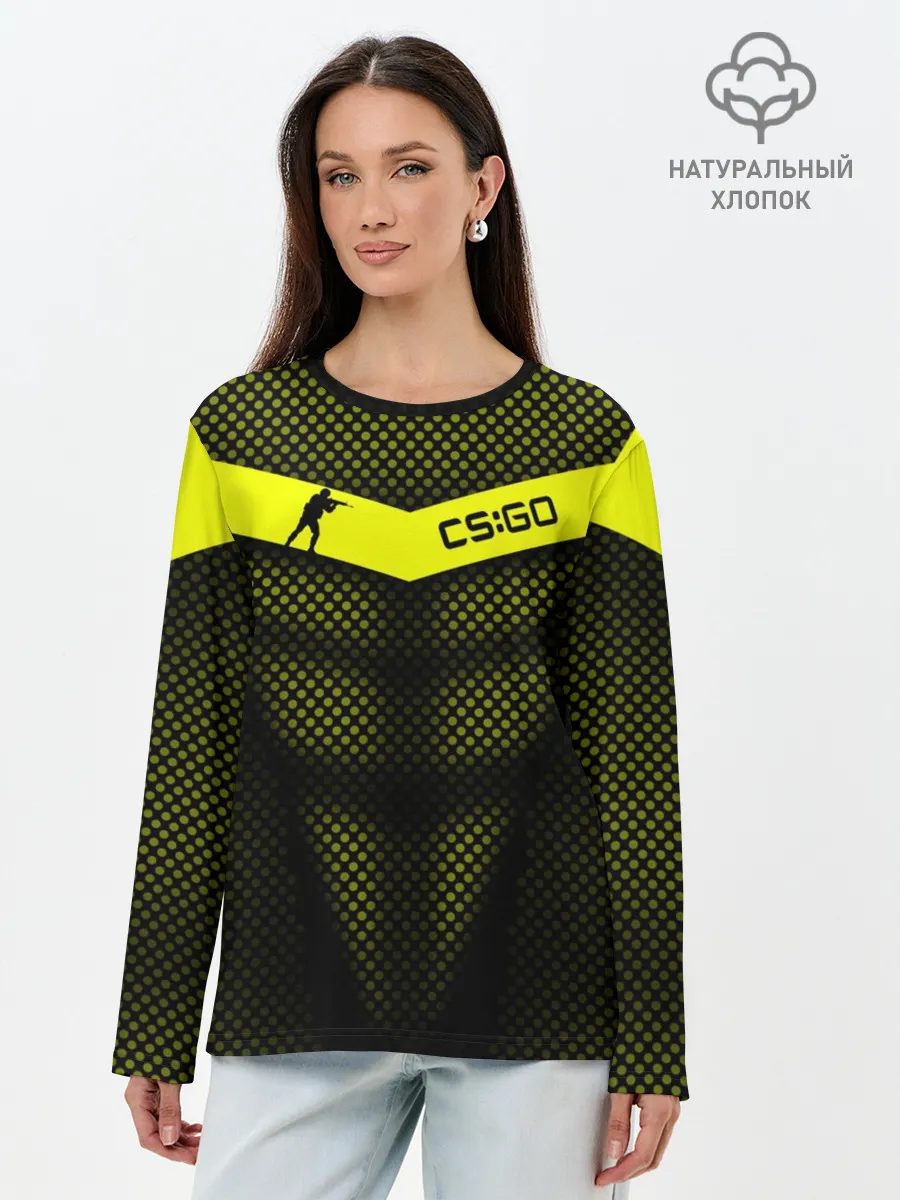Лонгслив женский. Хлопок / CS:GO
