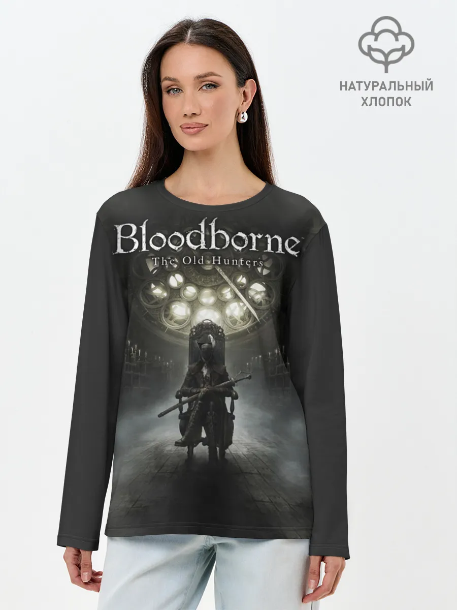 Лонгслив женский. Хлопок / Bloodborne