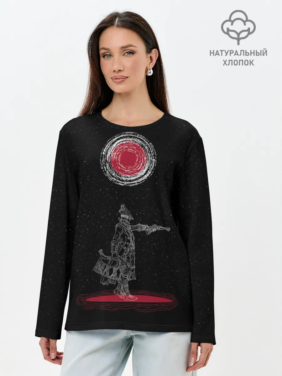 Лонгслив женский. Хлопок / Бладборн