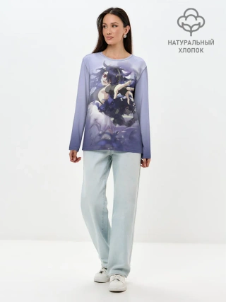 Лонгслив женский. Хлопок / Ashuramaru