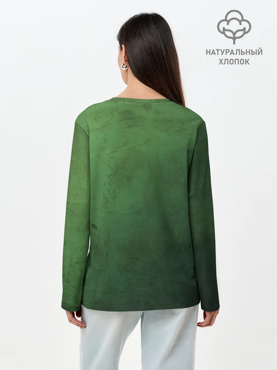 Лонгслив женский. Хлопок / Бостоон