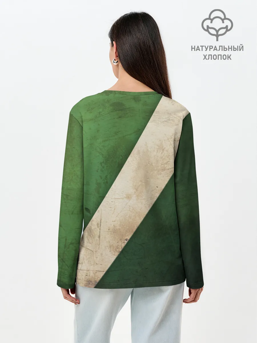 Лонгслив женский. Хлопок / Бостон олд