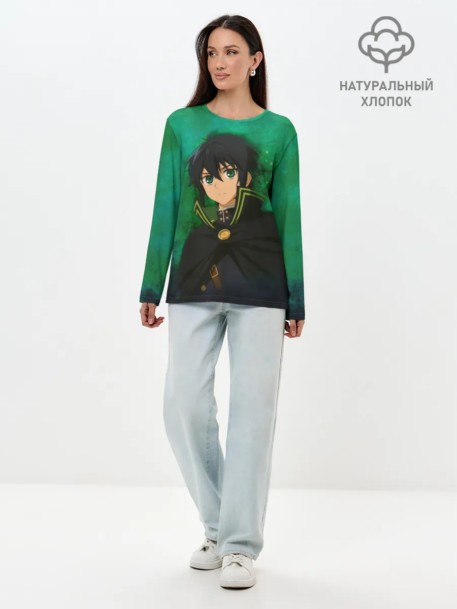 Лонгслив женский. Хлопок / Yuichiro Hyakuya