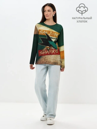 Лонгслив женский. Хлопок / Сан Хосе Олд