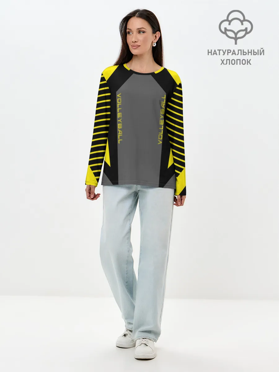 Лонгслив женский. Хлопок / Volleyball