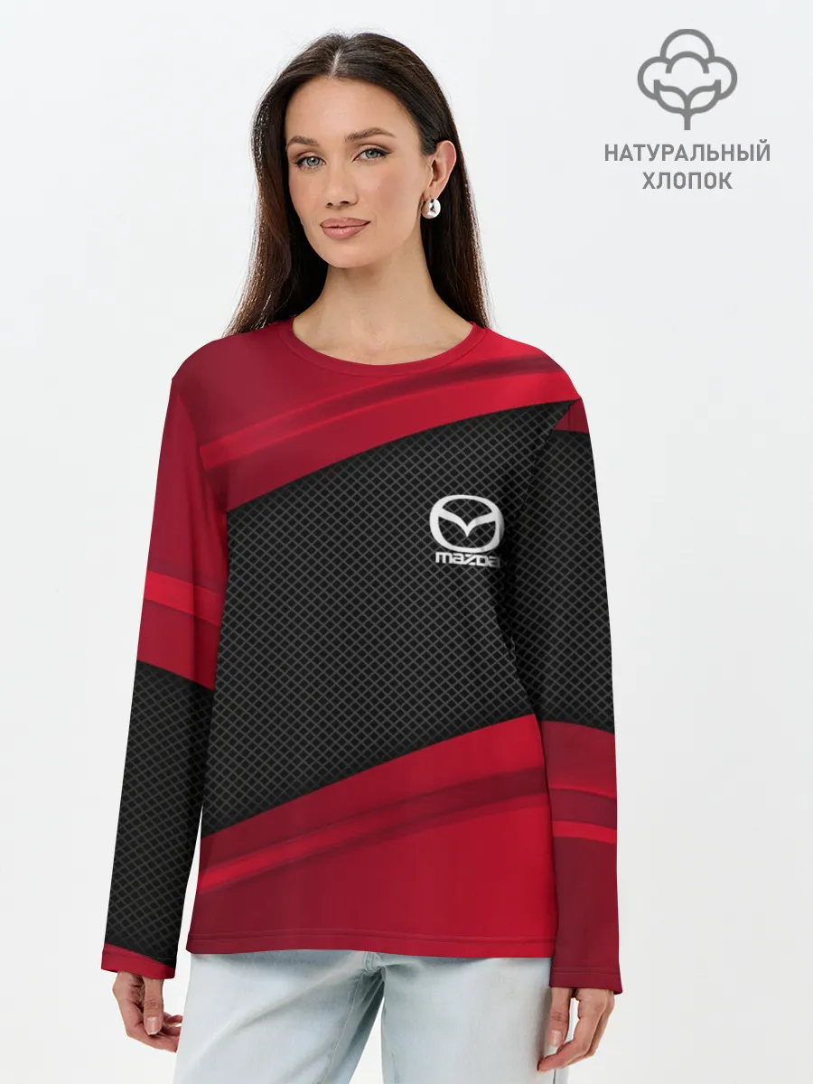 Лонгслив женский. Хлопок / MAZDA SPORT