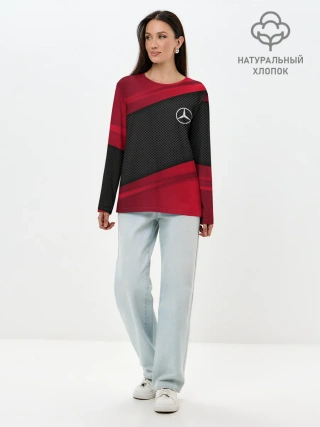 Лонгслив женский. Хлопок / MERCEDES BENZ SPORT