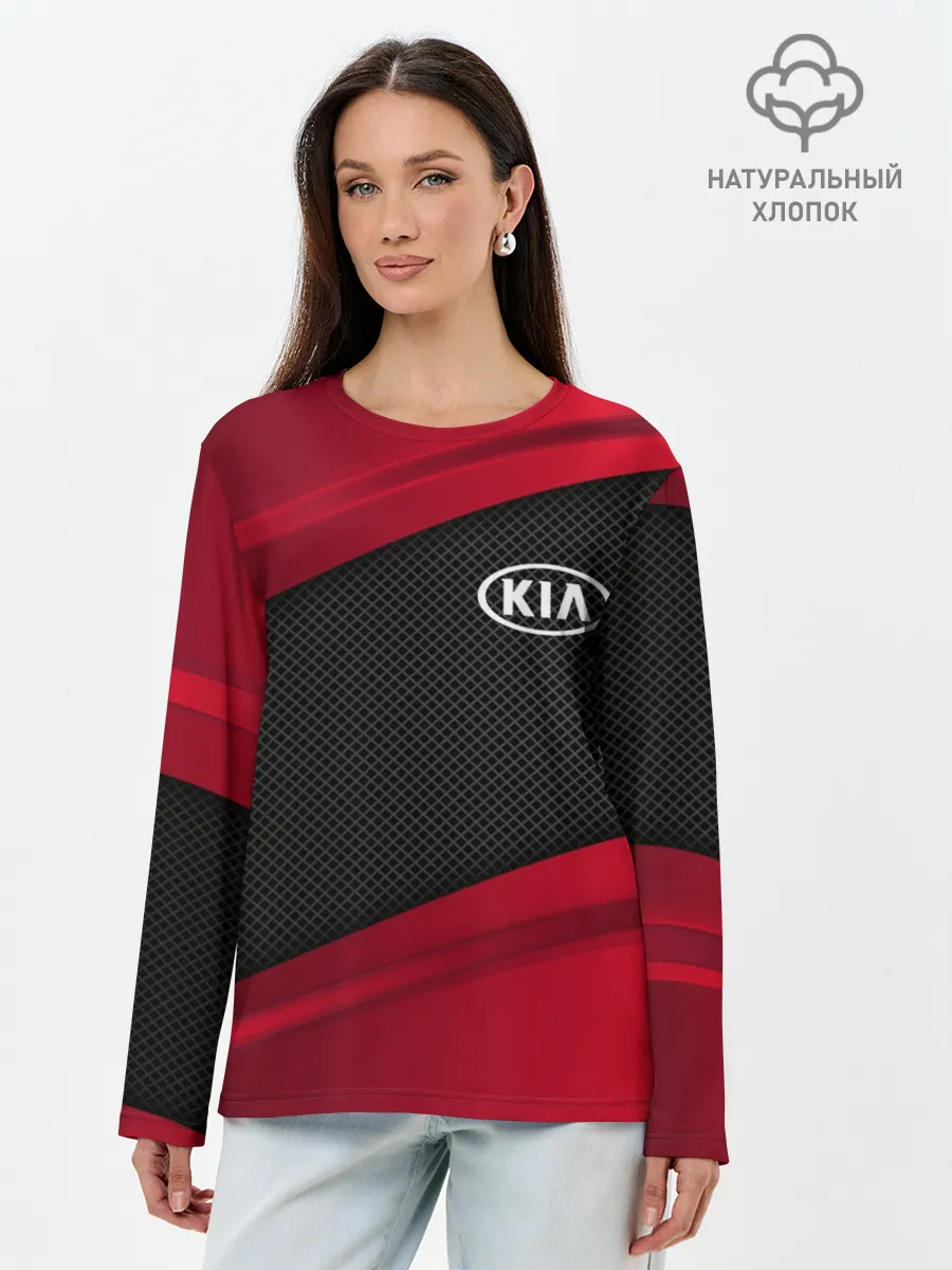 Лонгслив женский. Хлопок / KIA SPORT
