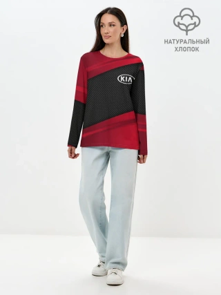 Лонгслив женский. Хлопок / KIA SPORT