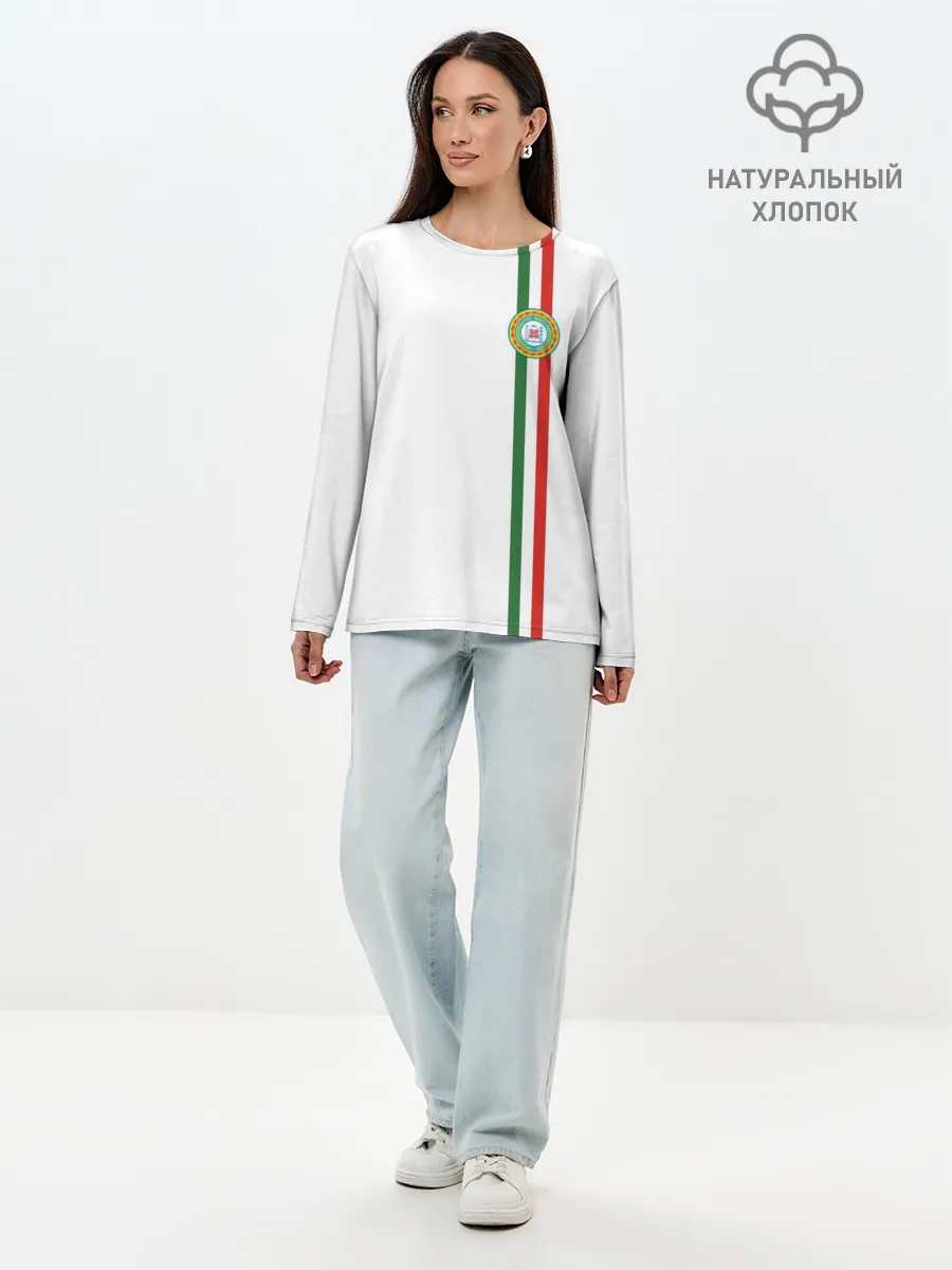 Лонгслив женский. Хлопок / Чеченская республика