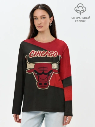 Лонгслив женский. Хлопок / Чикаго олд