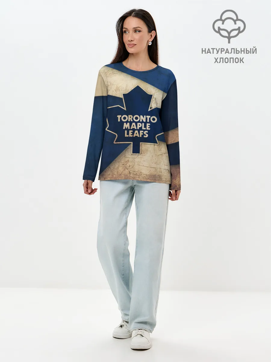 Лонгслив женский. Хлопок / Торонто олд