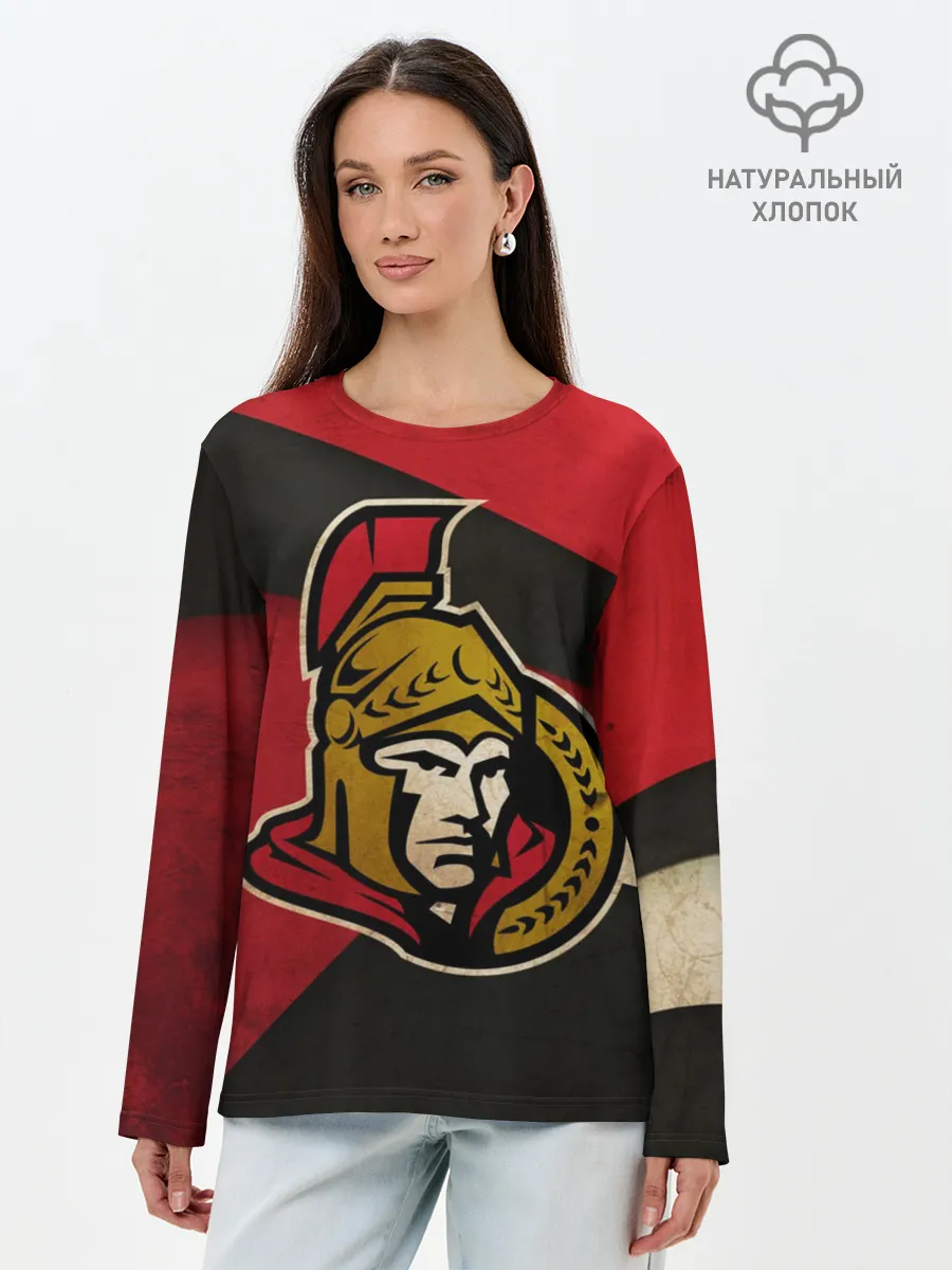 Лонгслив женский. Хлопок / Оттава