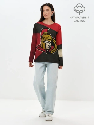 Лонгслив женский. Хлопок / Оттава