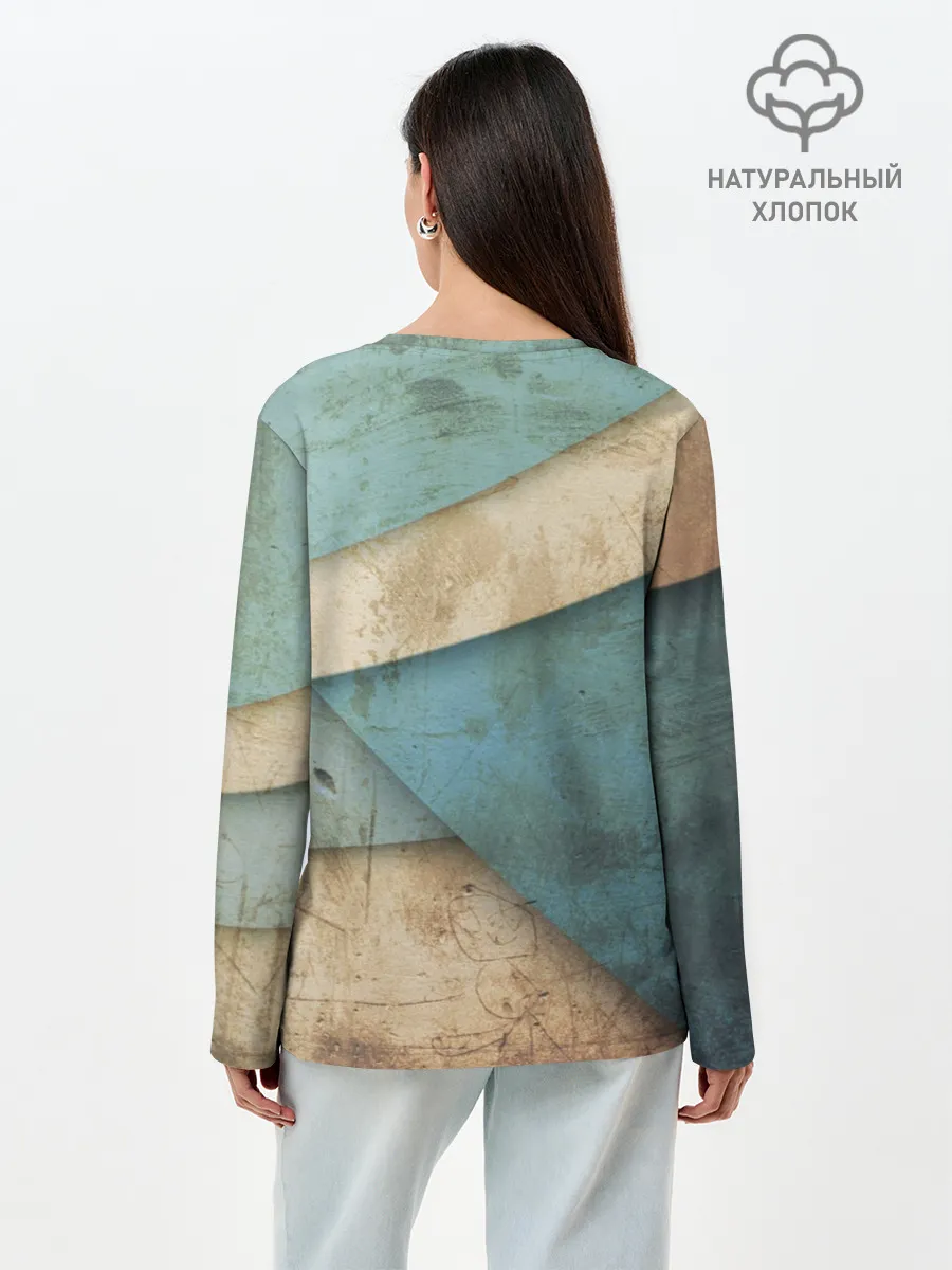 Лонгслив женский. Хлопок / Манчестер сити олд