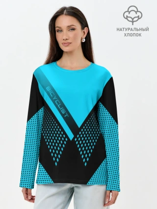 Лонгслив женский. Хлопок / Bicyclist