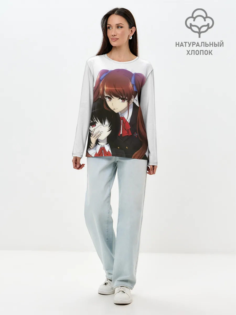 Лонгслив женский. Хлопок / мисаки мэй и идзуми акадзава