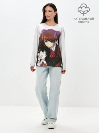 Лонгслив женский. Хлопок / мисаки мэй и идзуми акадзава