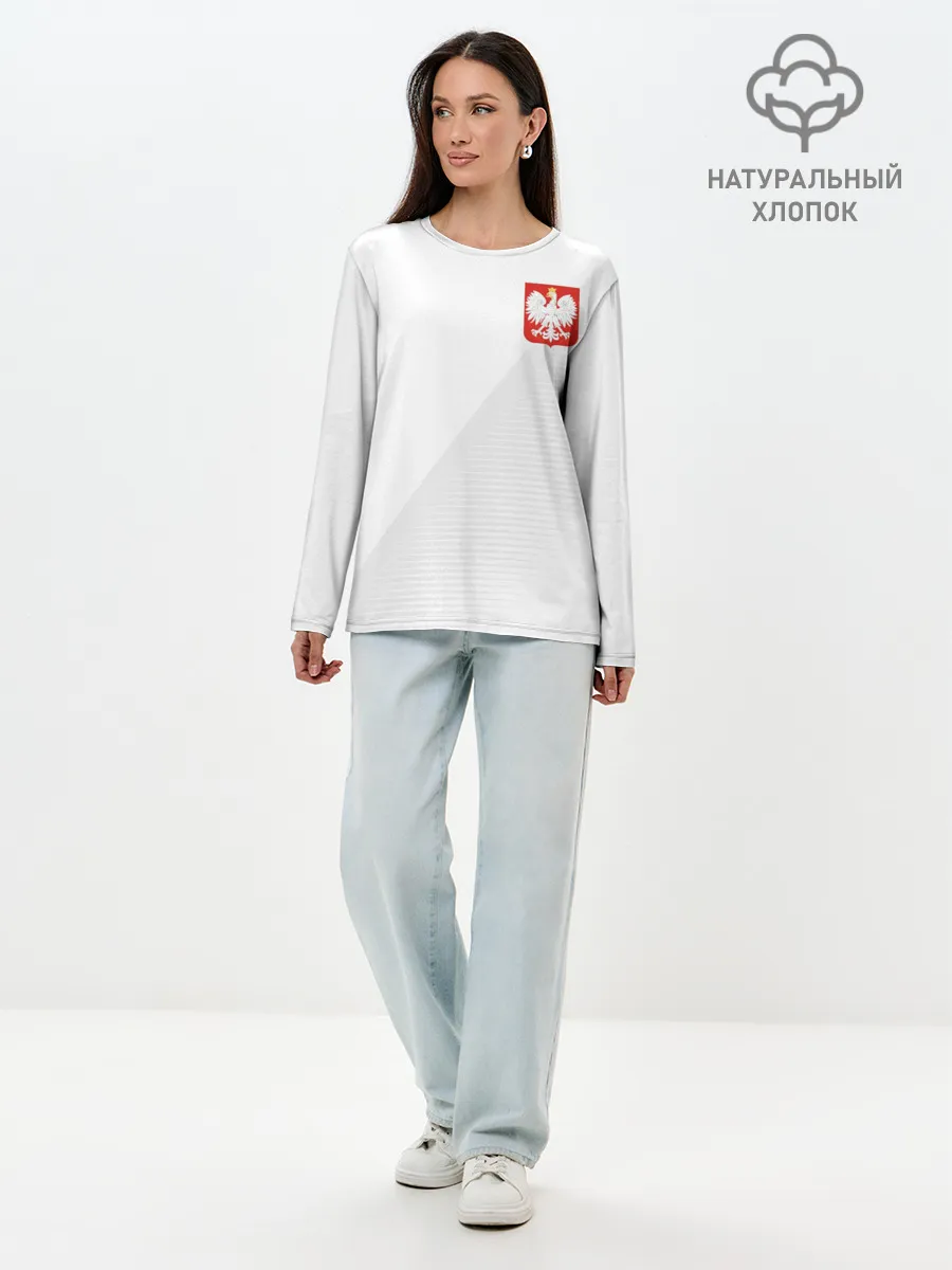 Лонгслив женский. Хлопок / Польша домашняя форма