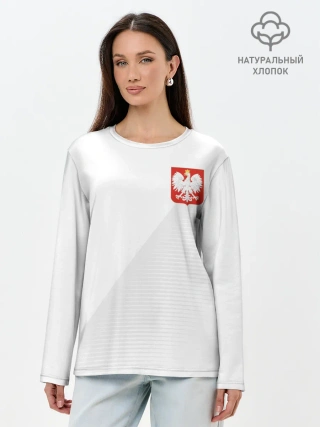 Лонгслив женский. Хлопок / Польша домашняя форма