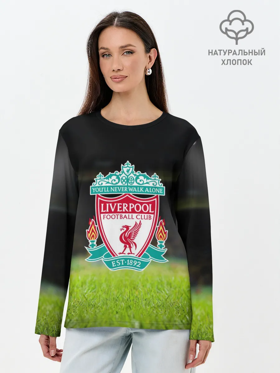 Лонгслив женский. Хлопок / LIVERPOOL