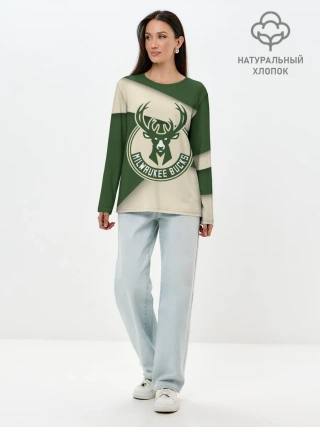 Лонгслив женский. Хлопок / Милуоки