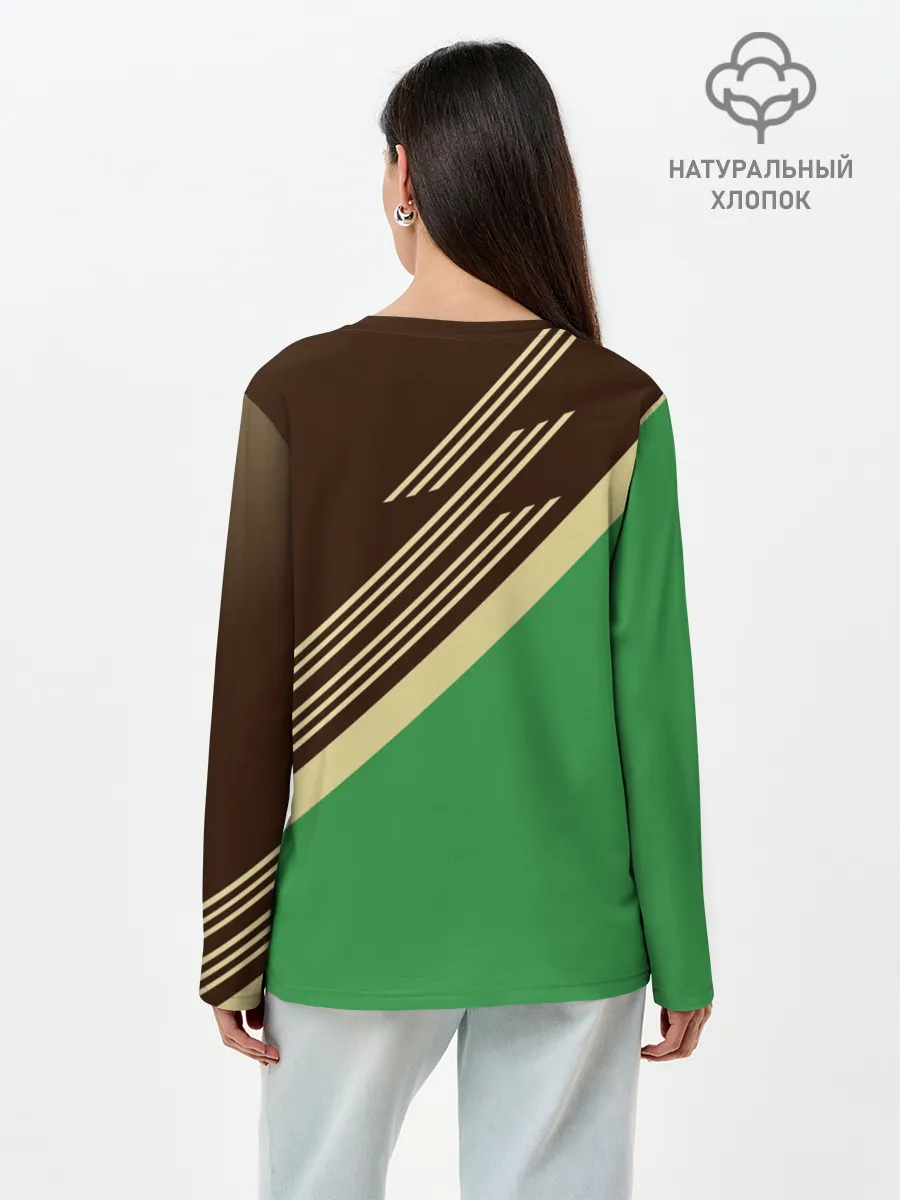 Лонгслив женский. Хлопок / КОМАНДА РОССИИ.