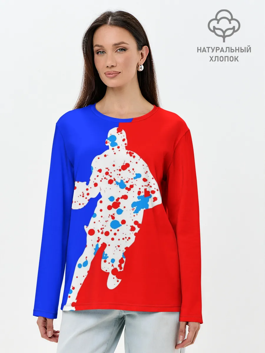 Лонгслив женский. Хлопок / Форма баскетболиста