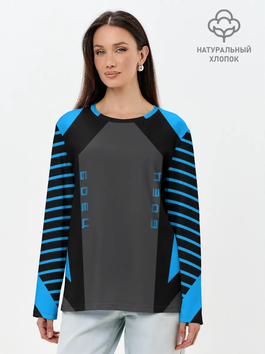 Лонгслив женский. Хлопок / Боец