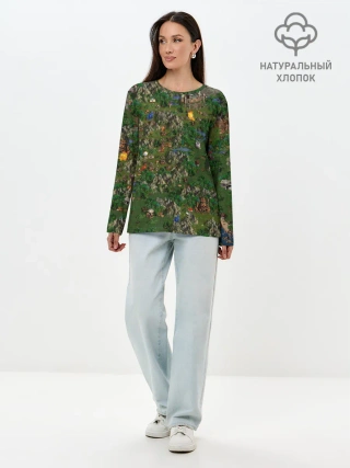 Лонгслив женский. Хлопок / heroes of might and magic