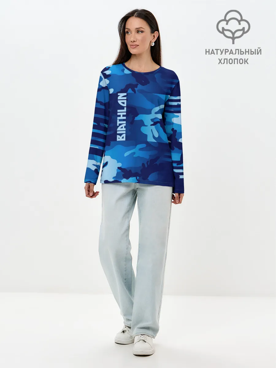 Лонгслив женский. Хлопок / BIATHLON