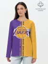 Лонгслив женский. Хлопок / Los angeles lakers. NBA