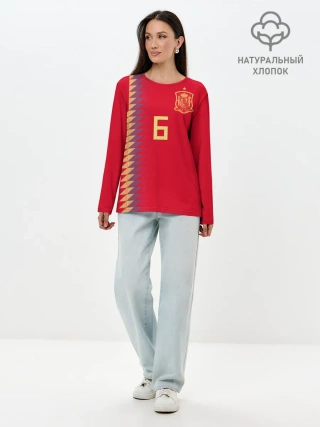 Лонгслив женский. Хлопок / Iniesta home WC 2018